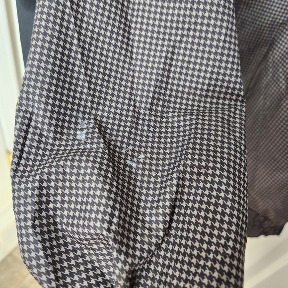 Men's DryJoys By FootJoy Houndstooth Black Beige Rain Golf Jacket Size Large - Picture 4 of 14